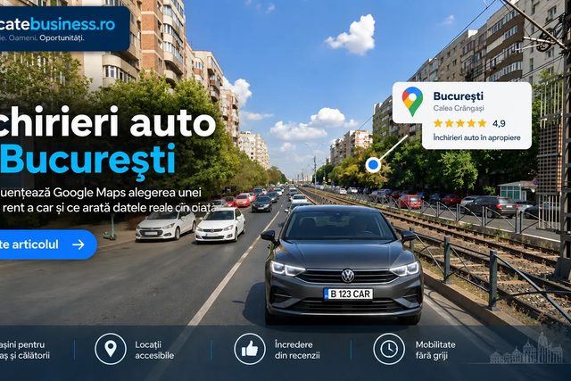 Cum schimbă Google Maps piața de închirieri auto din București și modul în care clienții aleg o mașină — Comunicate Business